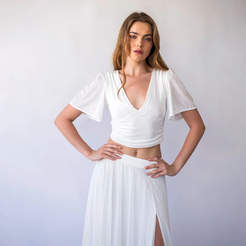 Best Offers of the Month!Bridal romantic top #2070