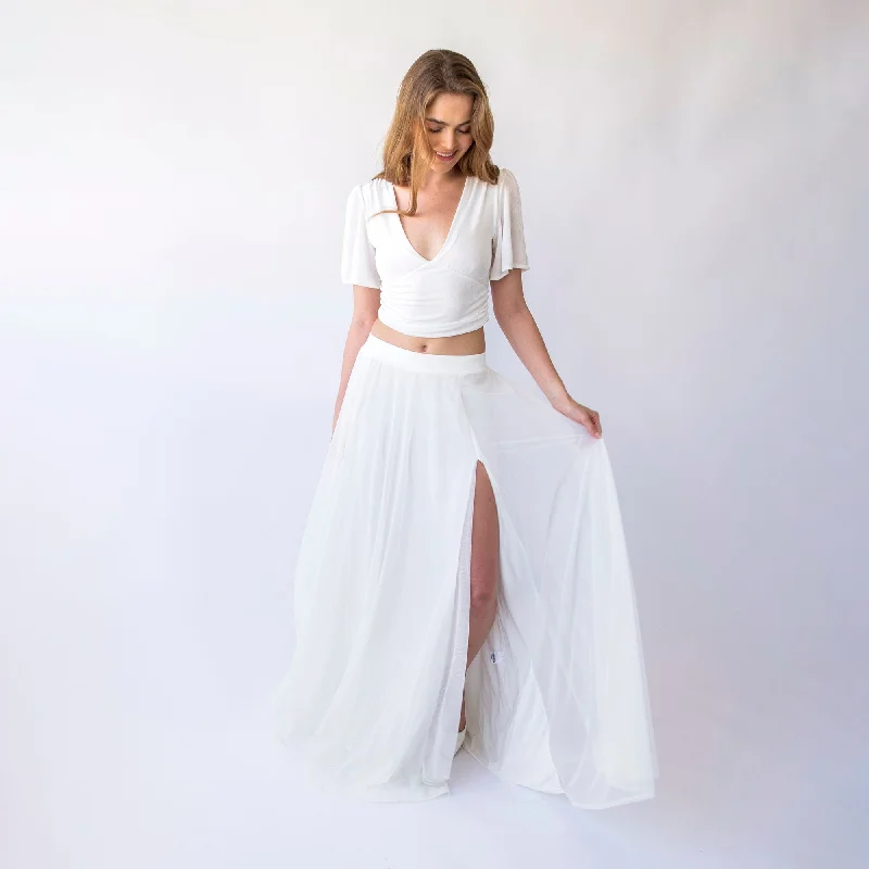 Limited Stock Available!Chiffon Maxi Skirt #3046