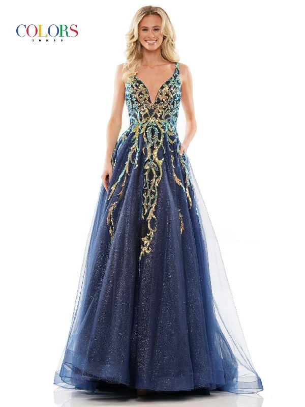 Biggest Sale of the Season!Colors G1103 Long Sleeveless Prom Ball Gown