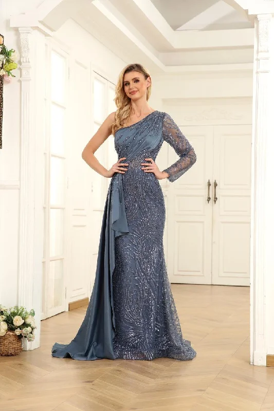 Shop More, Spend Less!High Couture NR2264 Prom Long One Shoulder Formal Dress
