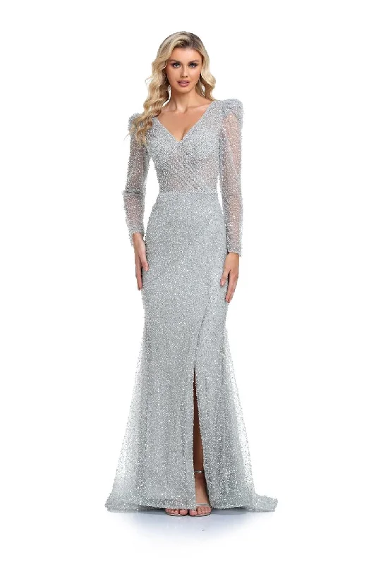 Don’t Wait – Shop Today!High Couture NR2265 Prom Long Sleeve Formal Evening Gown