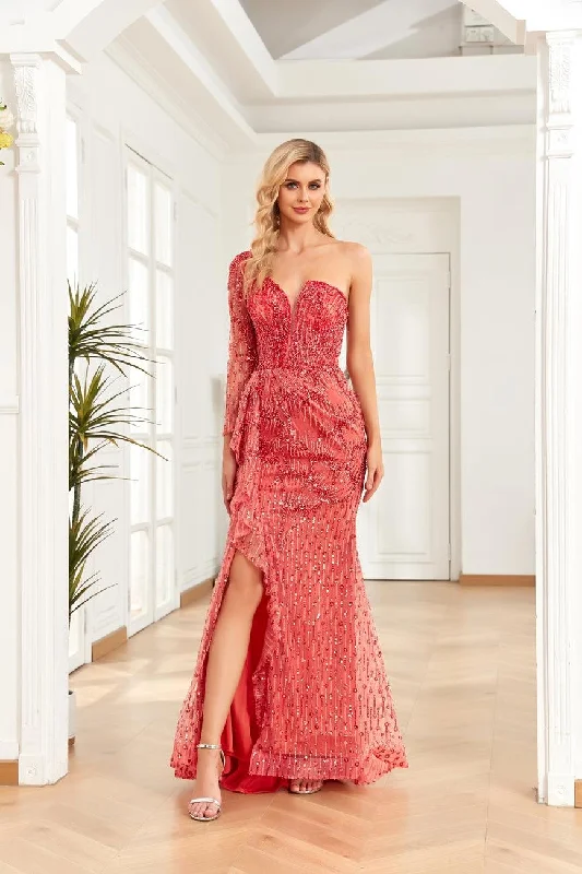 Your Best Deals Are Here!High Couture NR2268 Prom Long One Shoulder Formal Dress