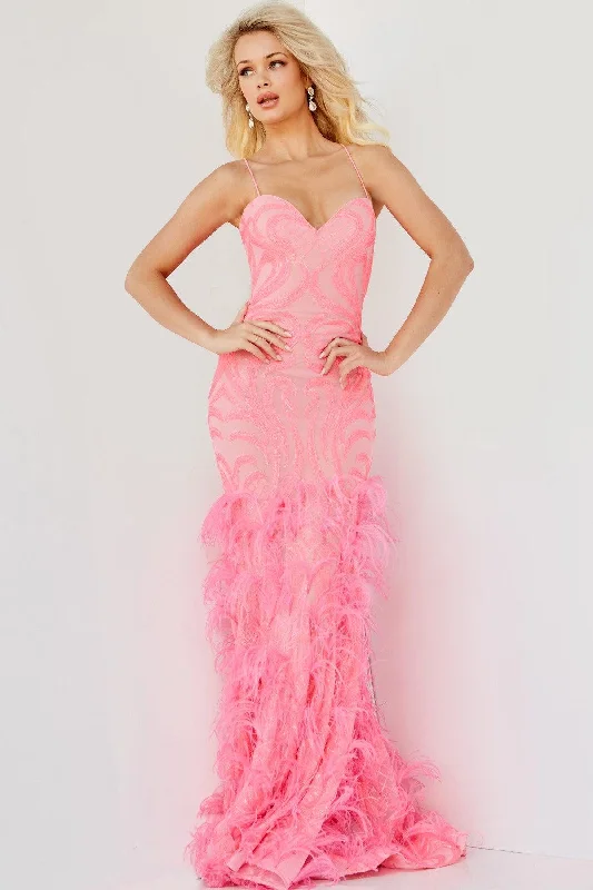 Unmissable Offers Await!Jovani 07425 Long Spaghetti Strap Prom Dress