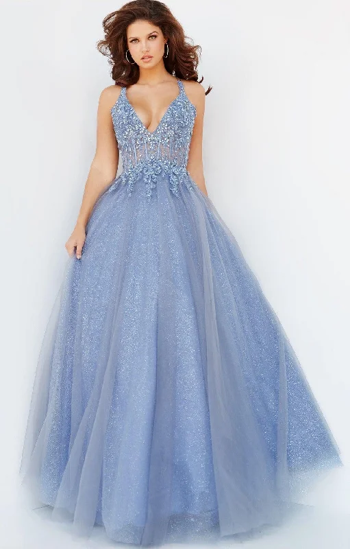 The Best Sale of the Year!Jovani 22546 Long Formal Glitter Prom Ball Gown