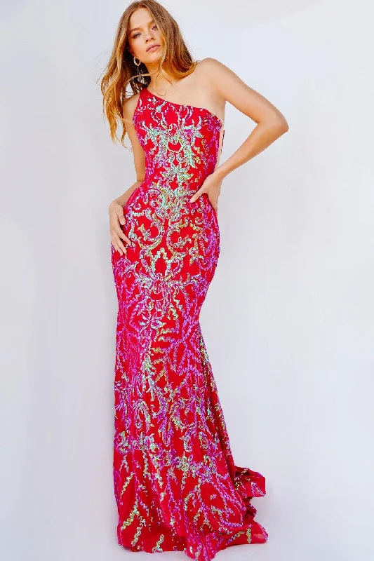 Flash Deals – Act Quickly!Jovani 22845 Long Fitted One Shoulder Prom Dress