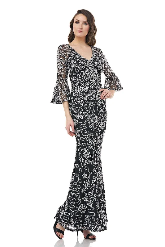 Score Huge Discounts Today!JS Collections Long Formal Bell Sleeve Dress Sale