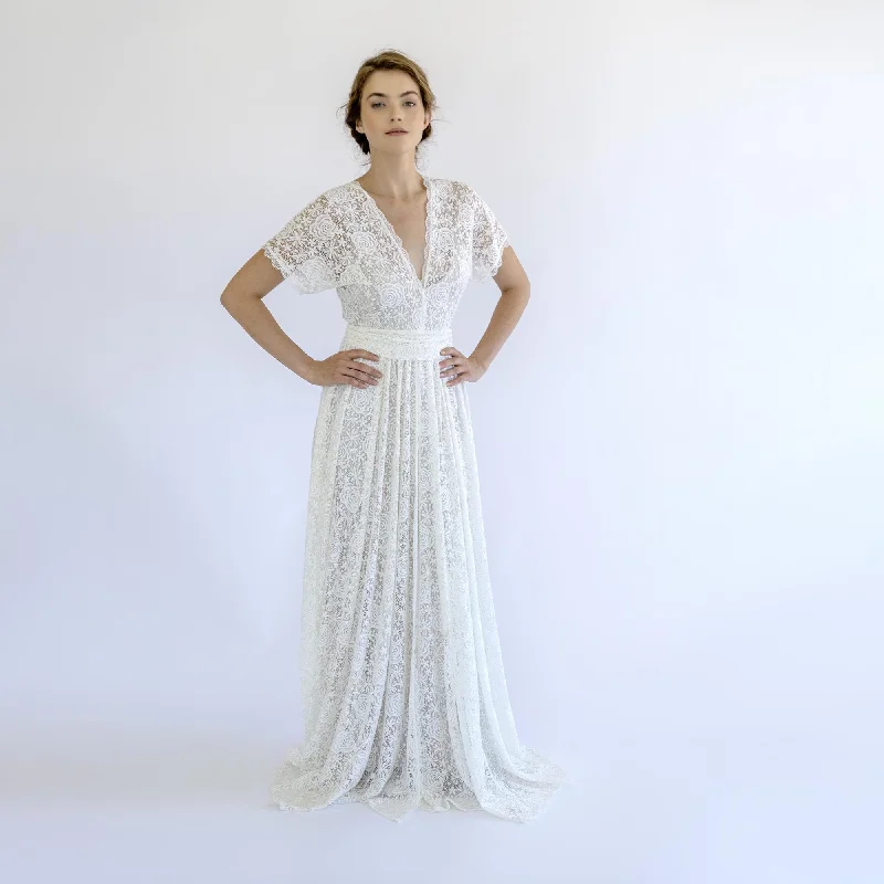 Shop Today, Save Tomorrow!Lace Boho Wedding Dress #1501