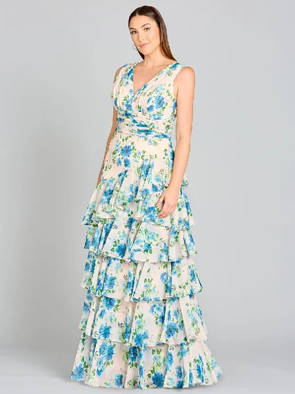 The Sale You’ve Been Waiting For!Lara Dresses 29249 Long Sleeveless Print Formal Dress