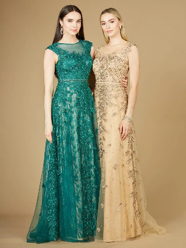 Save More with Every Purchase!Lara Dresses 29250 Long Cap Sleeve Evening Gown