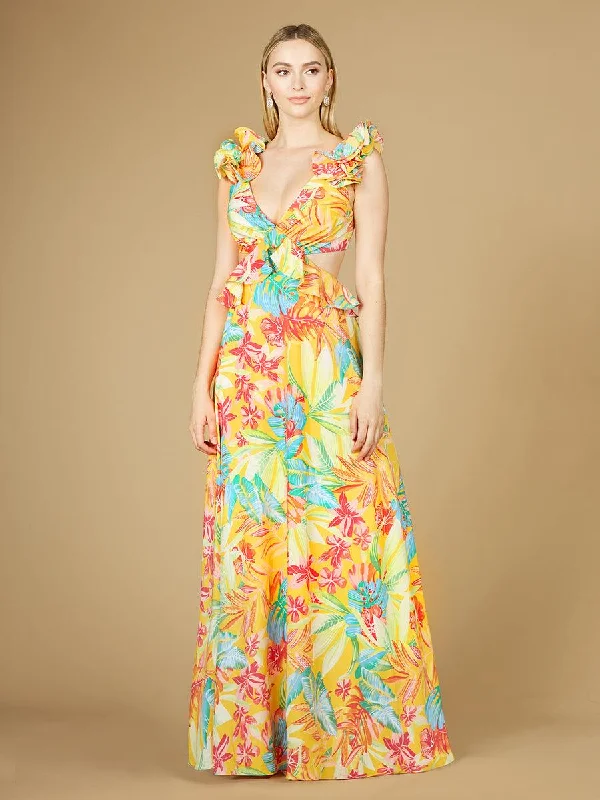 Your Shopping Wish, Our Discount Command!Lara Dresses 29270 Long Print Formal Dress