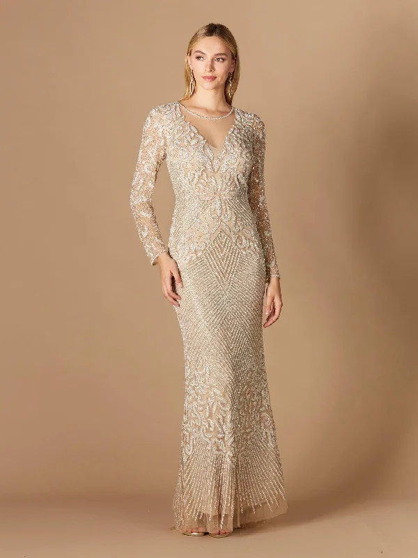 Save Up to 50% Off!Lara Dresses 29360 Fitted Long Sleeve Evening Gown