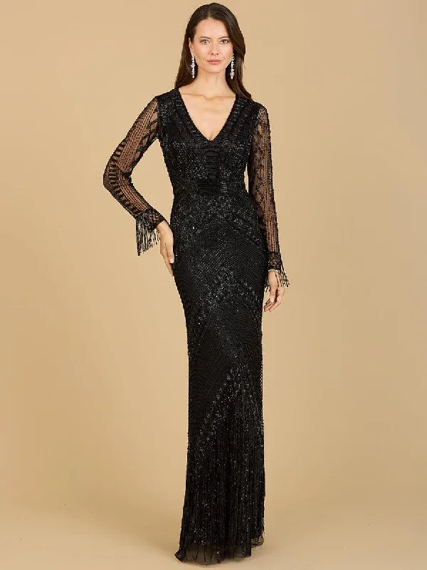 Today Only – Don’t Miss It!Lara Dresses 29364 Fringe Long Evening Dress
