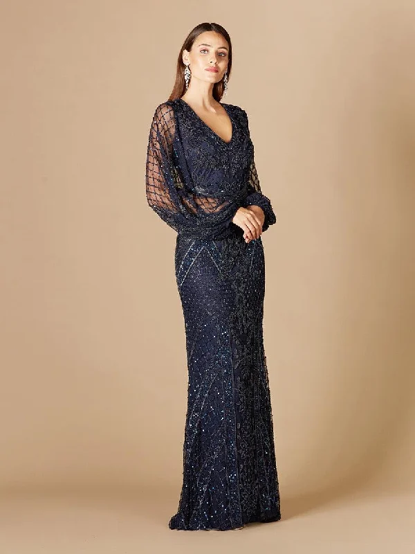 Get It Before It’s Gone!Lara Dresses 29366 Long Flutter Sleeves Evening Dress