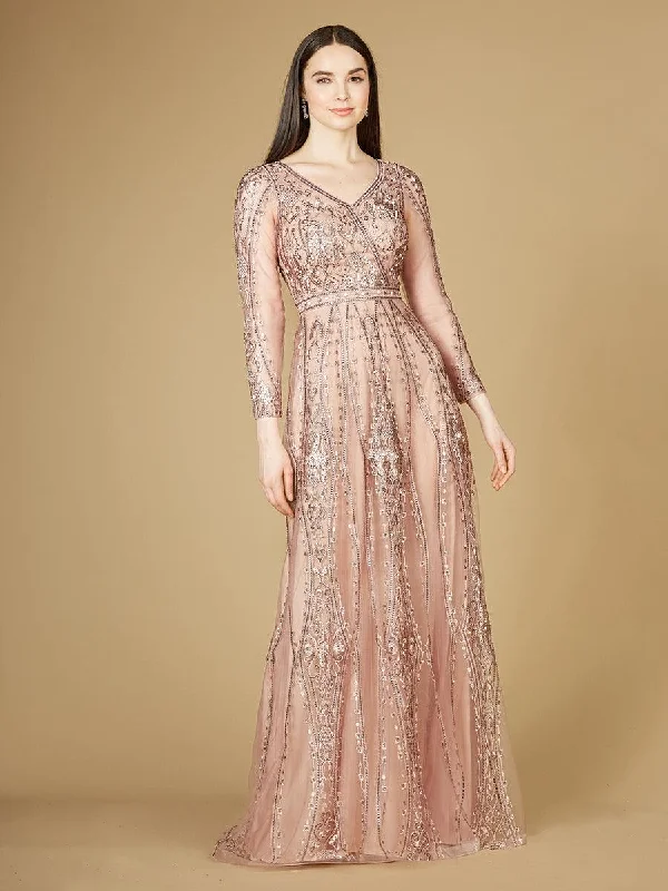 Massive Price Cuts!Lara Dresses 29788 Long Illusion Evening Gown