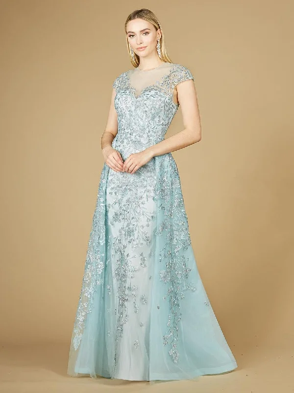 Steals and Deals Await!Lara Dresses 29798 Cap Sleeve Long Evening Gown