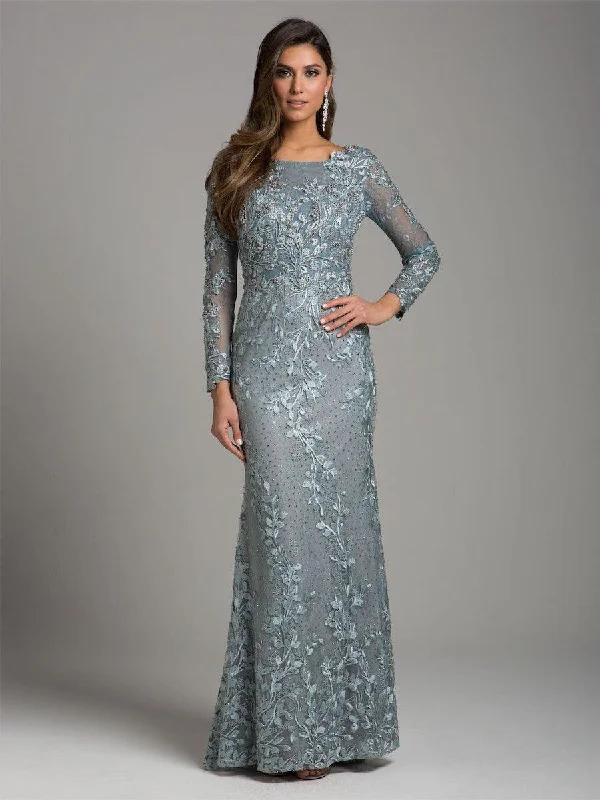 Score Big Savings Today!Lara Dresses 29924 Long Sleeve Embellished Evening Gown