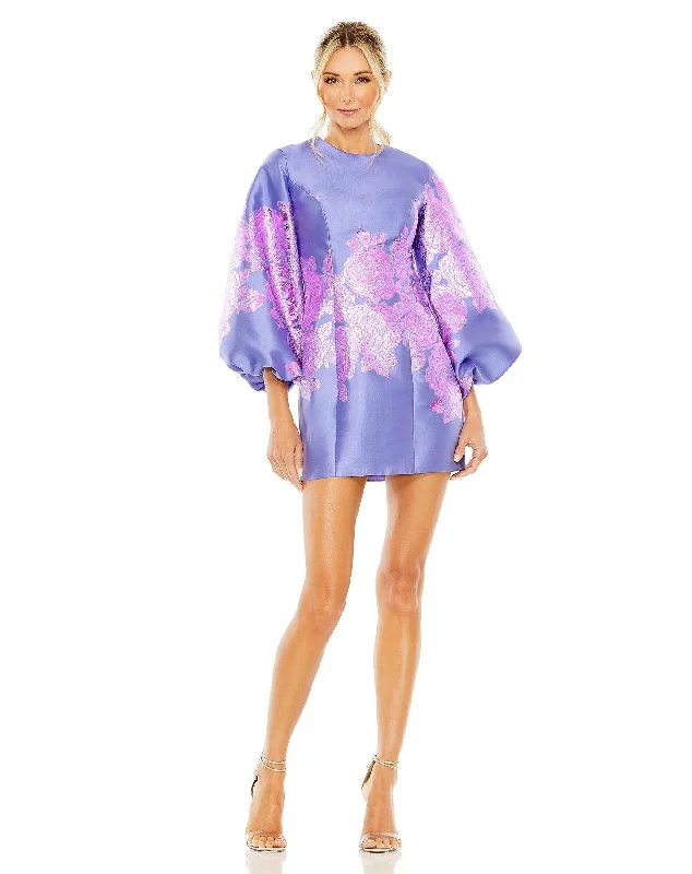 Shop Today, Save Tomorrow!Mac Duggal 11610 Short Balloon Sleeve Mini Cocktail Dress
