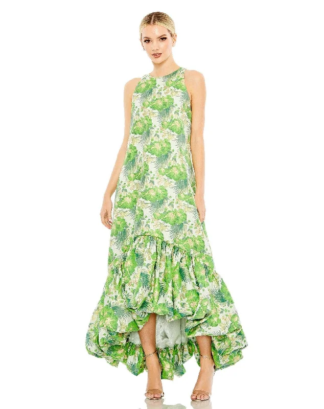 Buy More, Save More!Mac Duggal 68277 High Low Sleeveless Floral Formal Dress