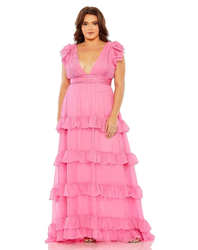 Buy More, Pay Less!Mac Duggal 68544 Fabulouss Long Plus Size Chiffon Formal Dress