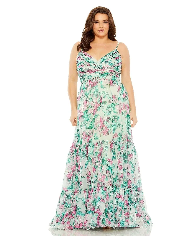 Save Money, Shop Happy!Mac Duggal 68550 Fabulouss Long Plus Size Formal Chiffon Gown