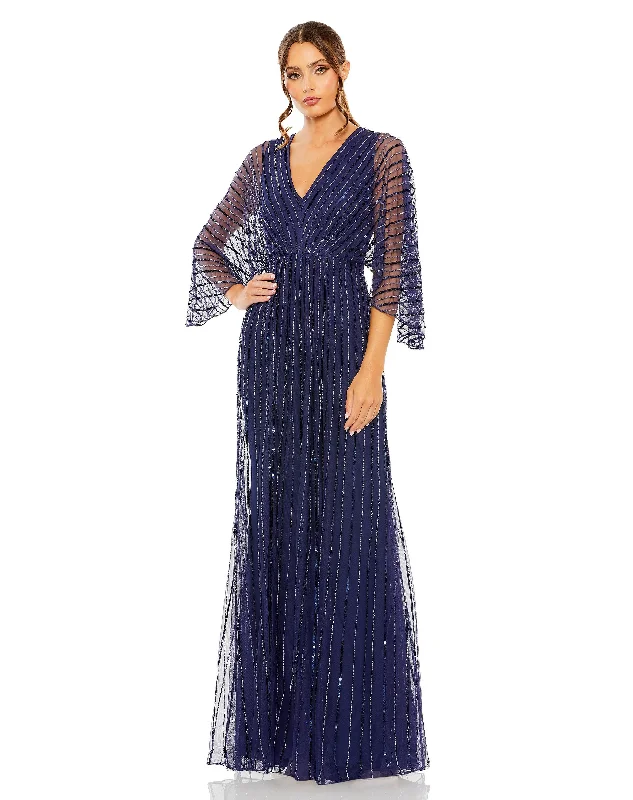 Save Up to 50% Off!Mac Duggal 93841 Long Formal Beaded Evening Dress