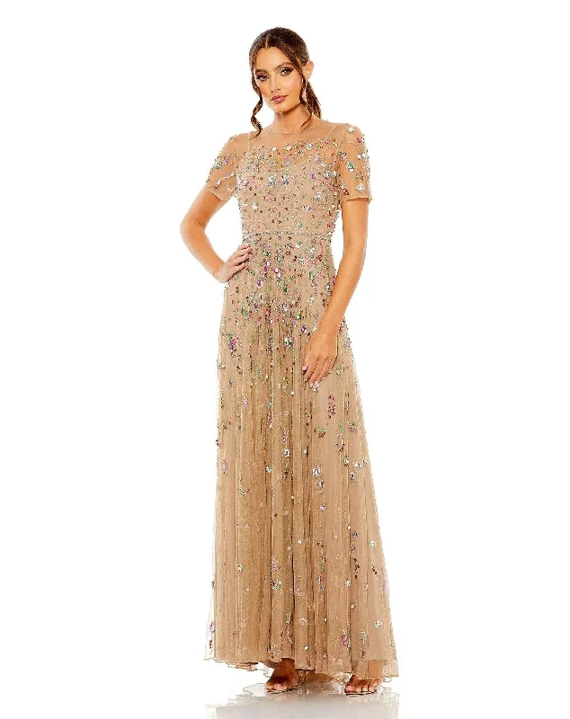 The Best Offers Are Here!Mac Duggal 93924 Long Formal Short Sleeve Dress