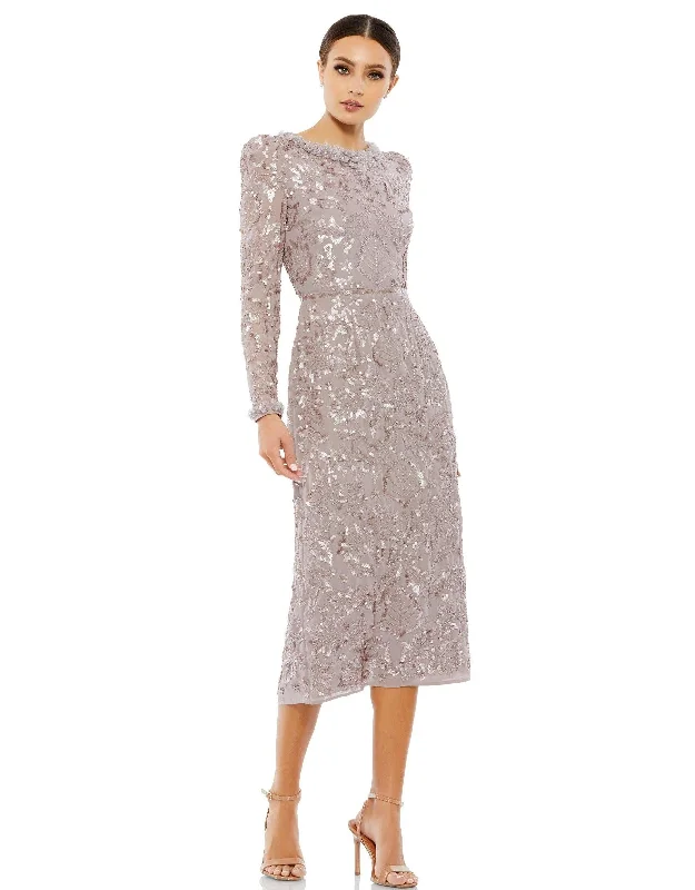 Score Big Savings Today!Mac Duggal 93595 Long Sleeve Short Cocktail Dress