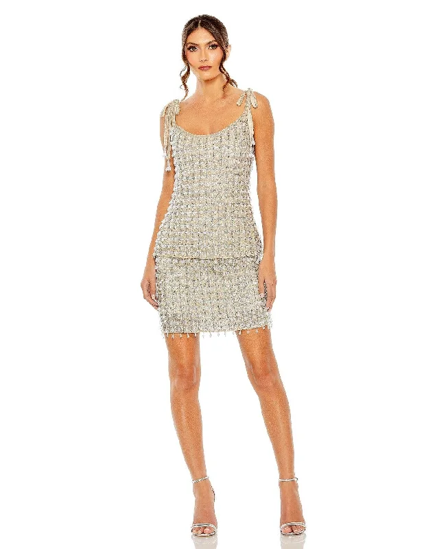 Get the Best for Less!Mac Duggal R5697 Formal Spaghetti Strap Beaded Top