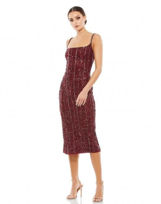 The Best Sale of the Year!Mac Duggal 10770 Short Cocktail Beaded Sheath Dress