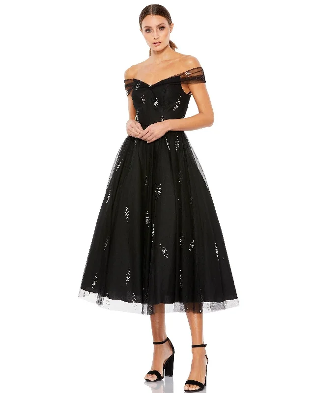 New Discounts Just Dropped!Mac Duggal 26498 Short Off Shoulder Cocktail Dress