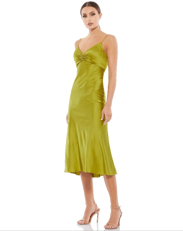 Your Favorite Sale is Back!Mac Duggal 70167 Tea Length Spaghetti Strap Dress