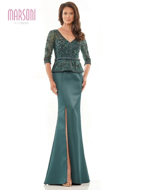 Mega Sale Happening Now!Marsoni 1229 Long Fitted Mother of the Bride Dress