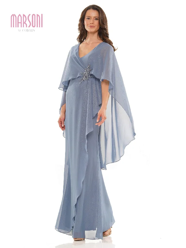 Flash Deals – Act Quickly!Marsoni Mother of the Bride Cape Long Gown 1189 Sale