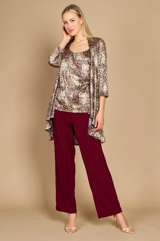 Best Price of the Season!R&M Richards 7292W Formal Duster Pant Set