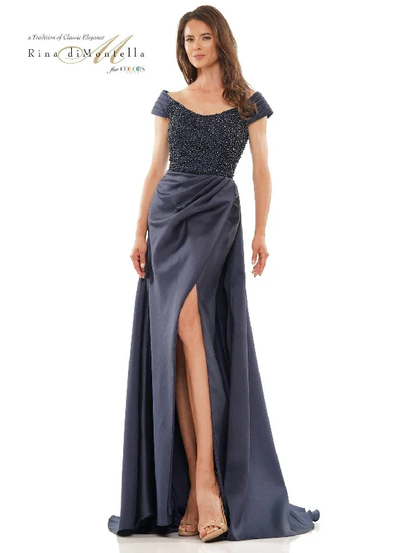 Your Dream Deal is Here!Rina di Montella 2815 Long Off Shoulder Formal Gown