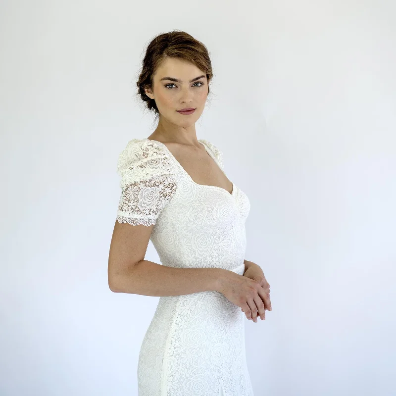 Snag the Best Prices Now!Train Vintage Wedding Dress #1495