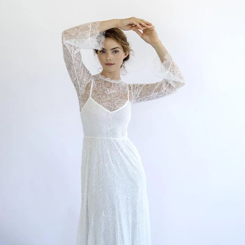 Shop More, Spend Less!Vintage Lace Wedding Dress #1498