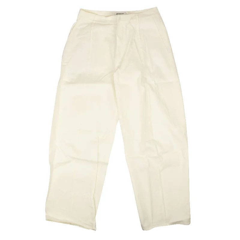 The Best Offers Are Here!Ambush Linen Blend High Waist Wide Tapered Pants - White