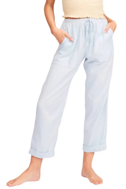 Exclusive Offers You’ll Love!Beachy Knee Pants In Blue