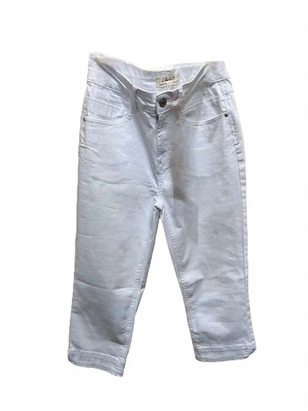 Special Discounts Inside!Capri Pant In White