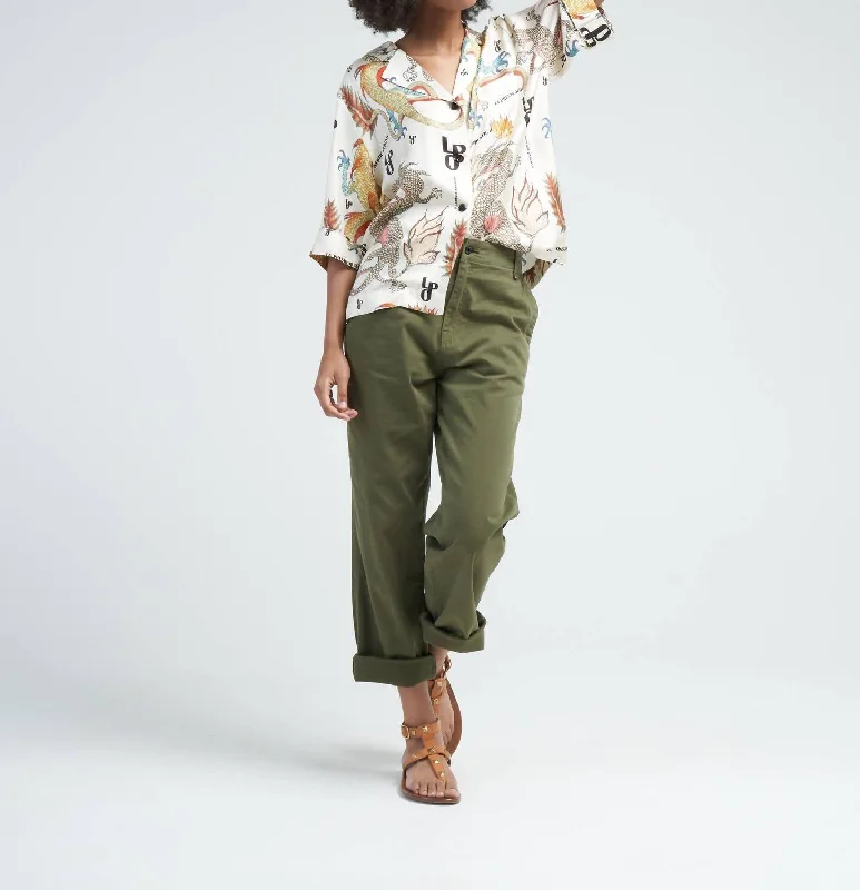 New Discounts Just Dropped!Chino Twill Pants In Fatigue