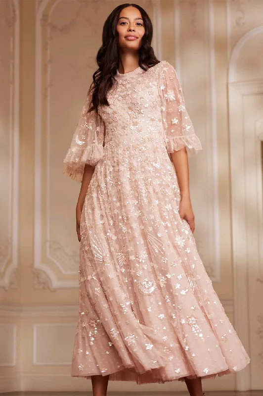 Price Drop Alert!Constellation Gloss Ankle Gown