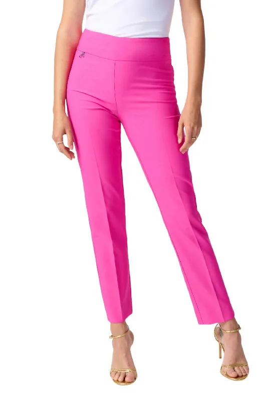 Mega Sale Happening Now!Cropped Pleated Pants In Ultra Pink