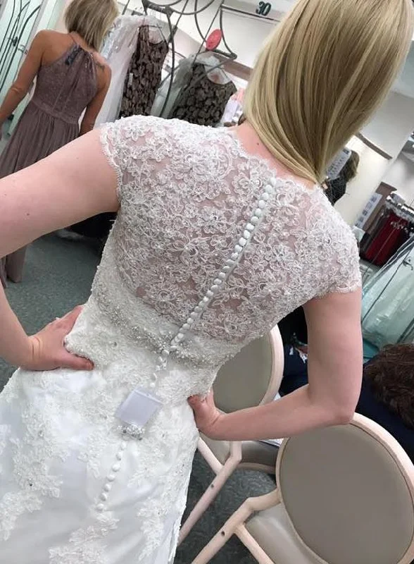 Shop Before It’s Gone!David's Bridal Cap Sleeve