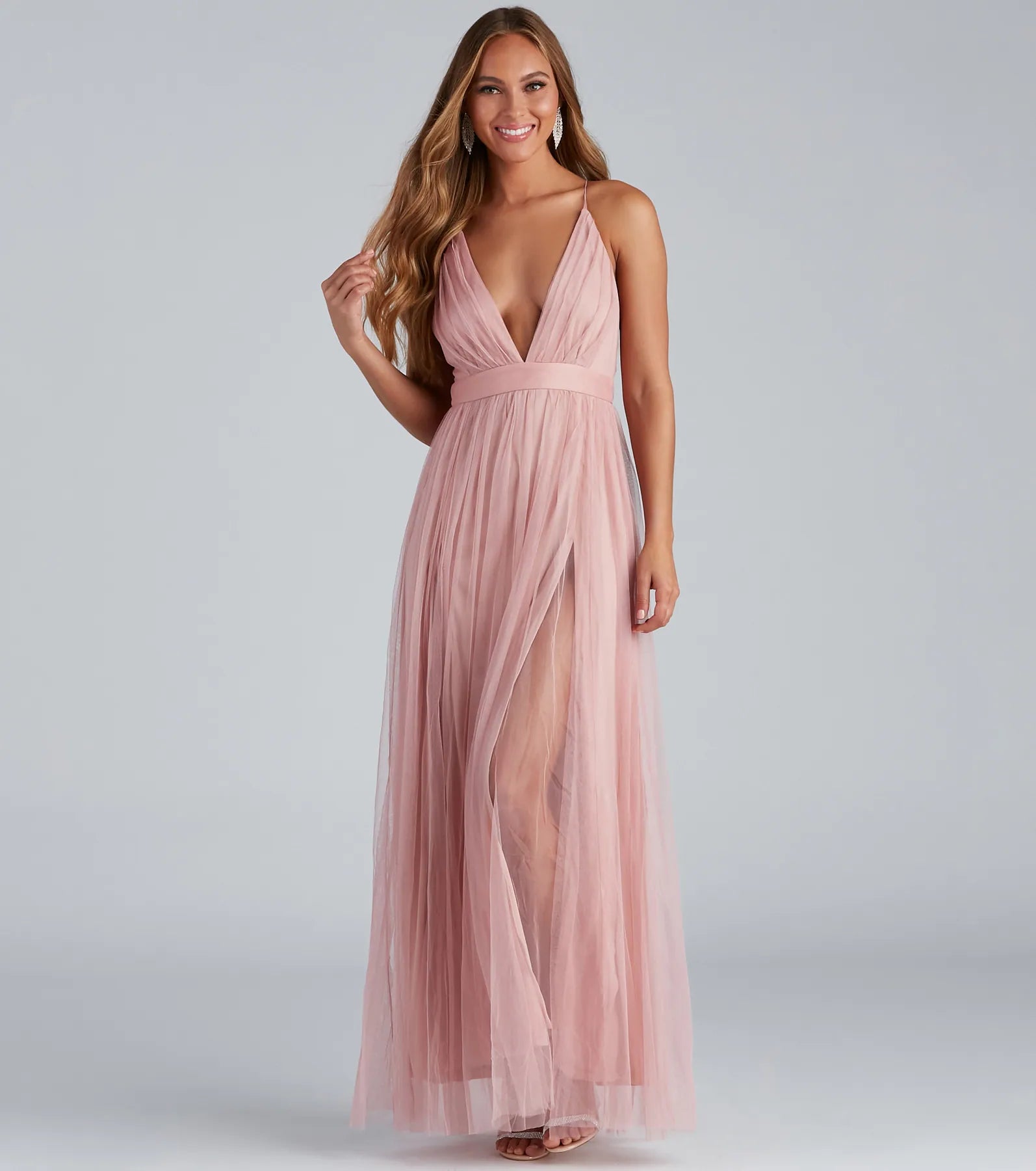 Your Exclusive Offer Awaits!Elisabeth Pleated Tulle Formal Dress