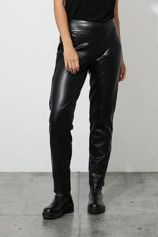 Shop More, Spend Less!Faux Leather Pant In Black