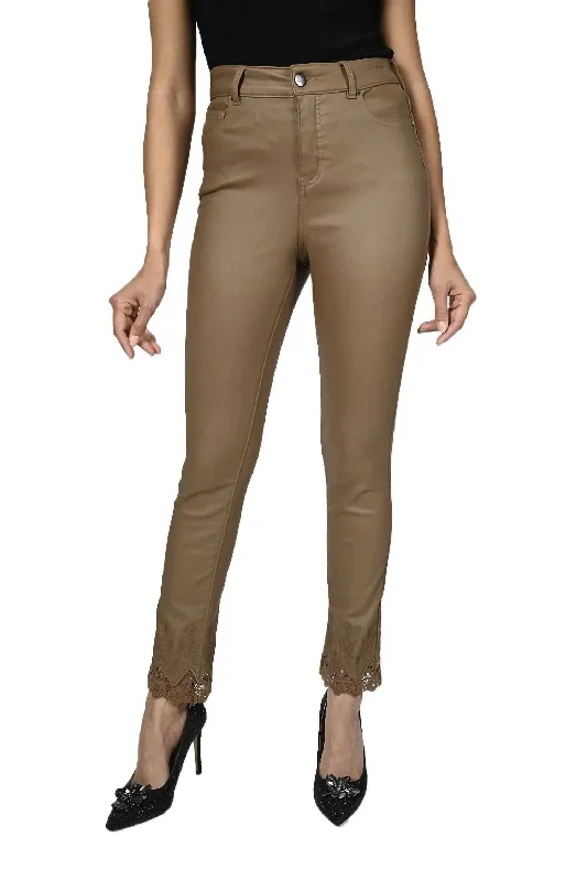 Hottest Discounts of the Year!Faux Leather Pants In Whiskey