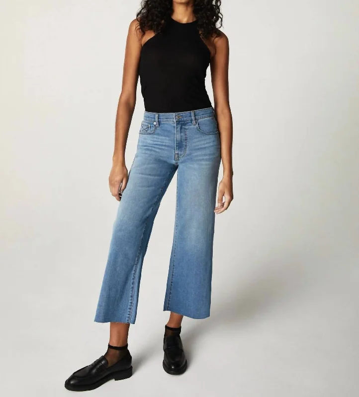 Score Huge Discounts Today!Greta Mid Rise Wide Leg Crop In Larchmont