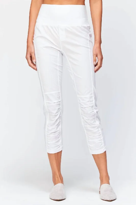 Unbeatable Prices!High Waist Jetter Pants In White