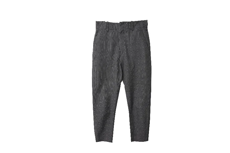 Flash Deals – Act Quickly!Isabel Marant Etoile Noah Check Slim Pants in Grey Cotton